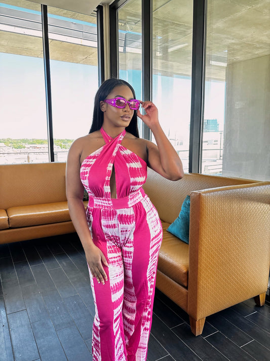 Hot Pink Jumpsuit